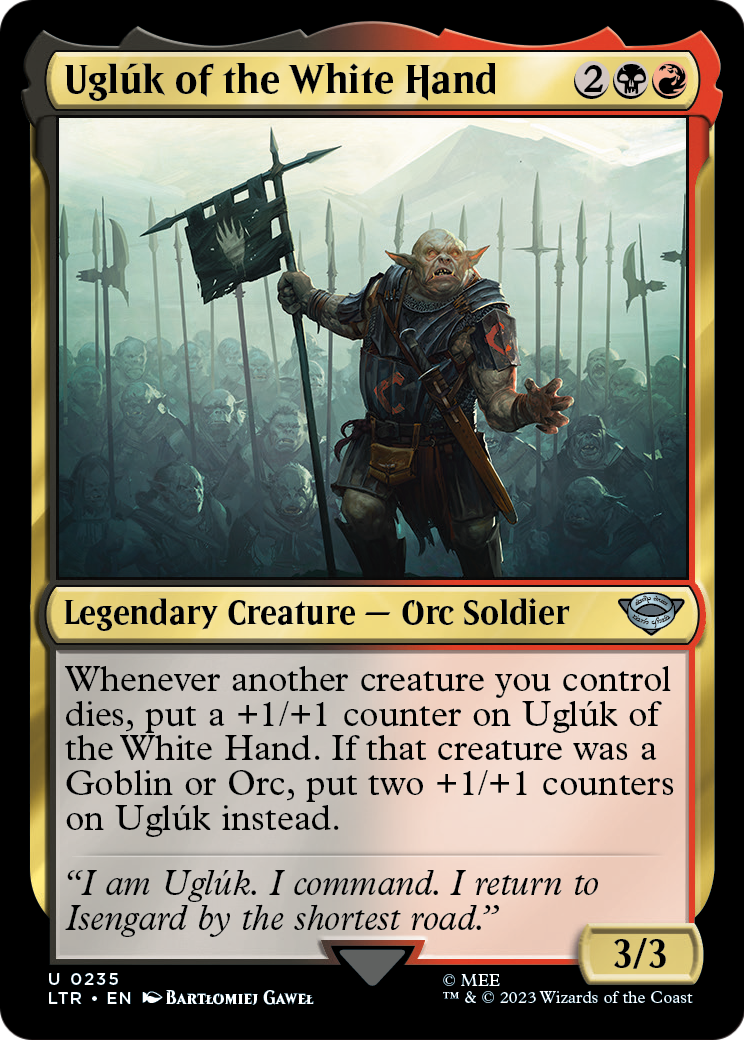 Ugluk of the White Hand (LTR-235) - The Lord of the Rings: Tales of Middle-earth Foil