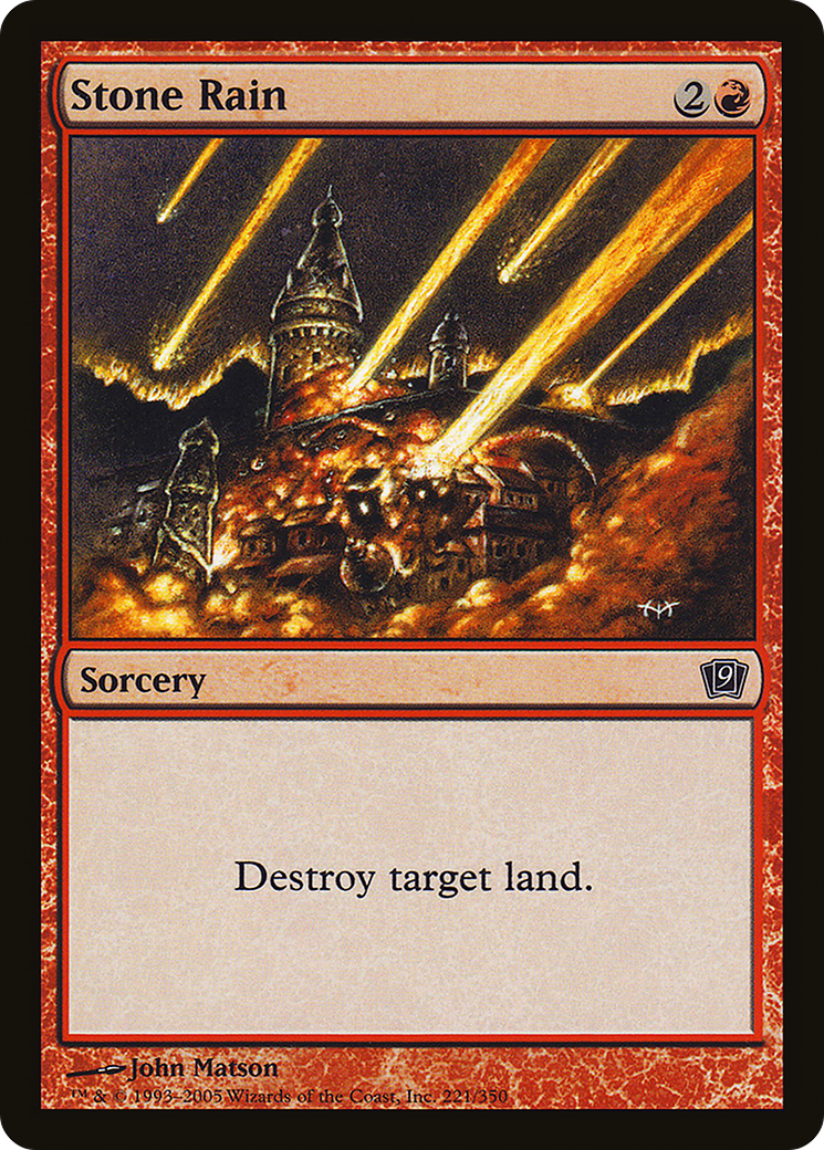 Stone Rain (9ED-221) - 9th Edition Foil
