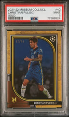 2021-22 Topps Museum Collection UEFA Champions League Gold #40 Christian Pulisic #42/50 PSA 9 | Eastridge Sports Cards
