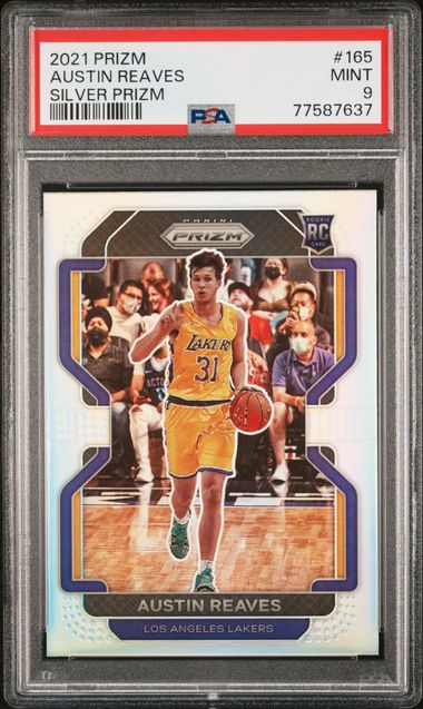 2021-22 Panini Prizm Silver Prizm #165 Austin Reaves PSA 9 (Rookie) | Eastridge Sports Cards