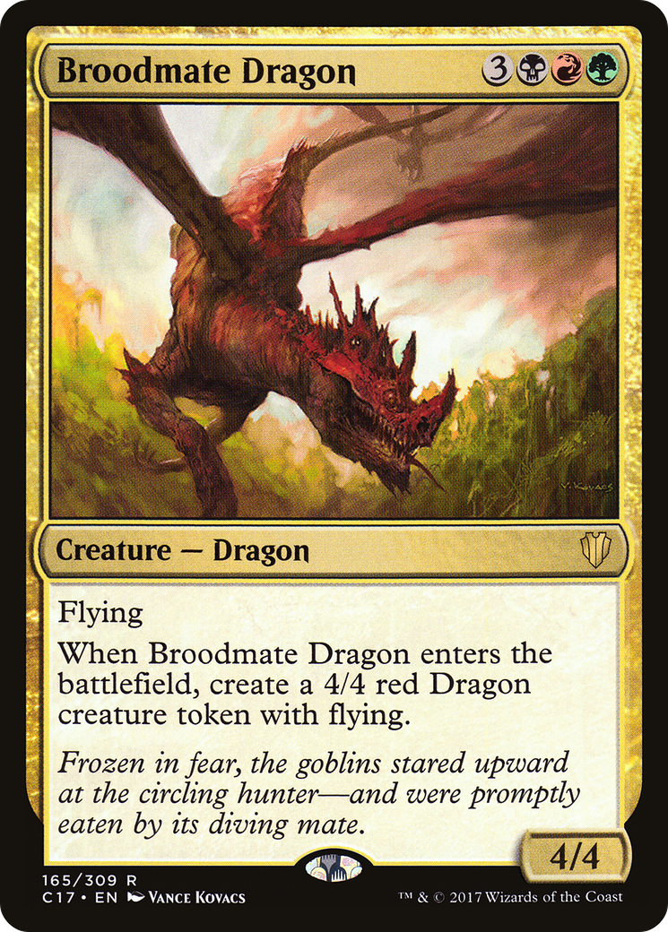 Broodmate Dragon (C17-165) - Commander 2017