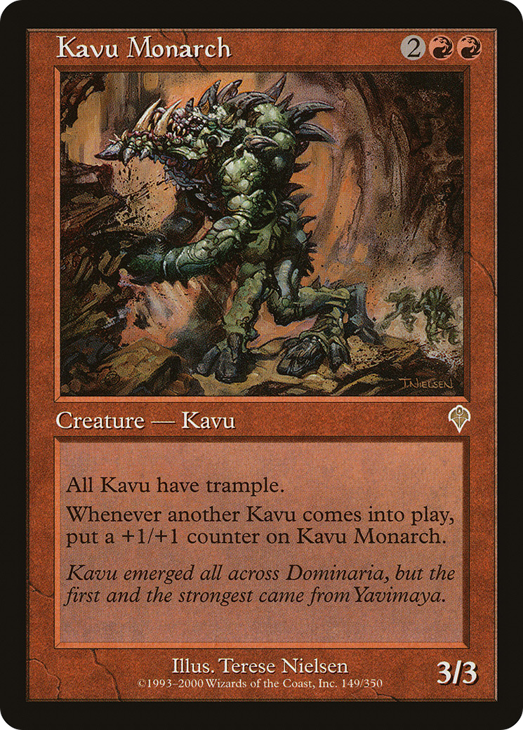 Kavu Monarch (INV-149) - Invasion Foil