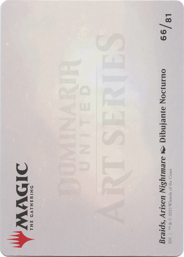 Braids, Arisen Nightmare // Braids, Arisen Nightmare (ADMU-066) - Dominaria United Art Series (Borderless) Foil