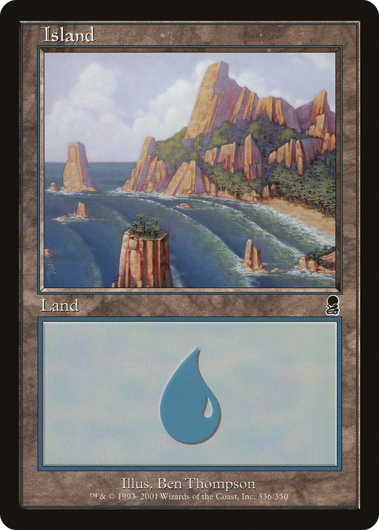 Island (336) (ODY-336) - Odyssey Foil