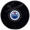 Evan Bouchard Edmonton Oilers Autographed Hockey Puck (Fanatics Authentic)