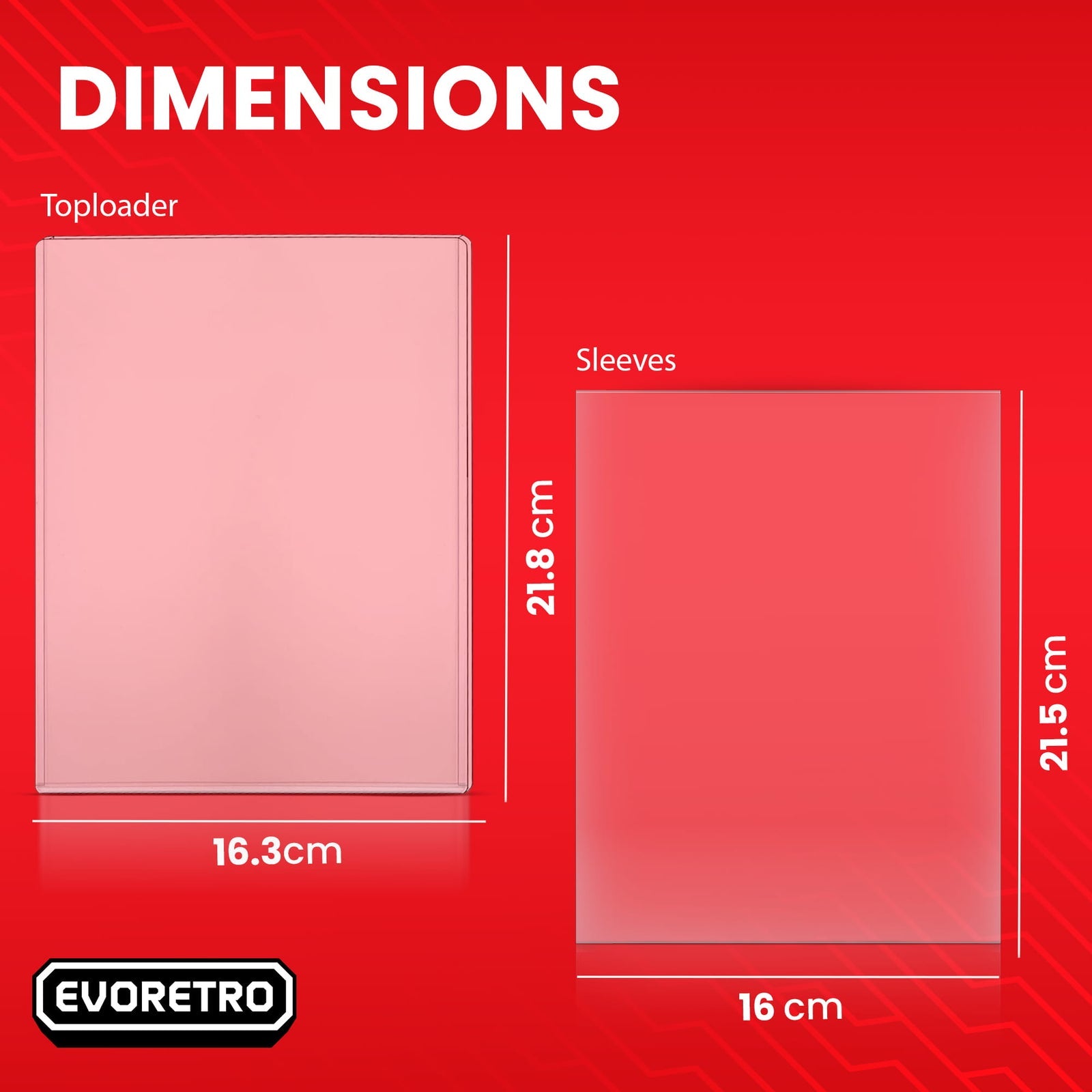 EVORETRO: Toploader & Sleeves Bundle - 6 1/2