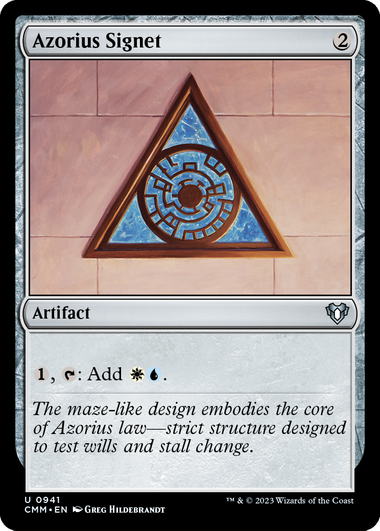 Azorius Signet (CMM-941) - Commander Masters