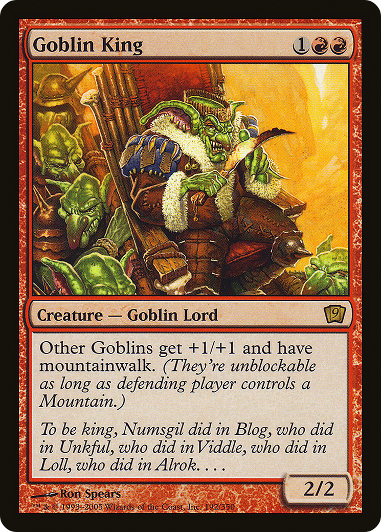 Goblin King (9ED-192) - 9th Edition