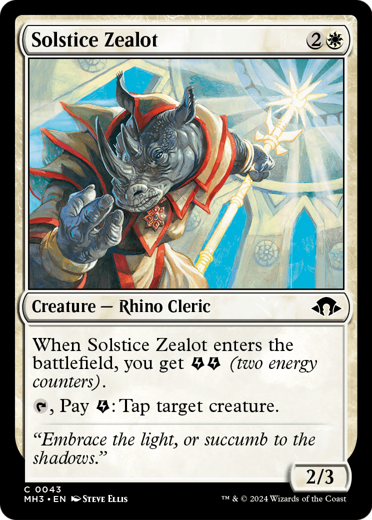 Solstice Zealot (MH3-043) - Modern Horizons 3 Foil