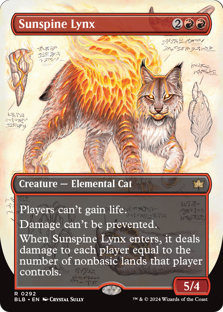 Sunspine Lynx (Borderless) (BLB-292) - Bloomburrow