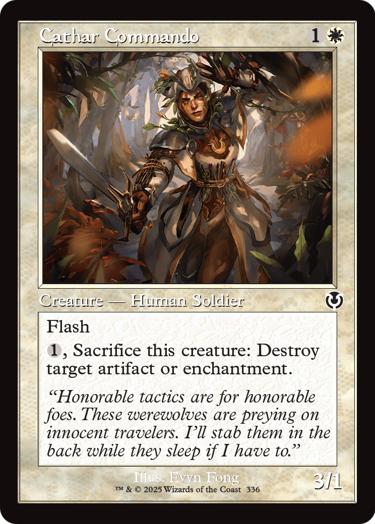 Cathar Commando (Retro Frame) (INR-336) - Innistrad Remastered Foil
