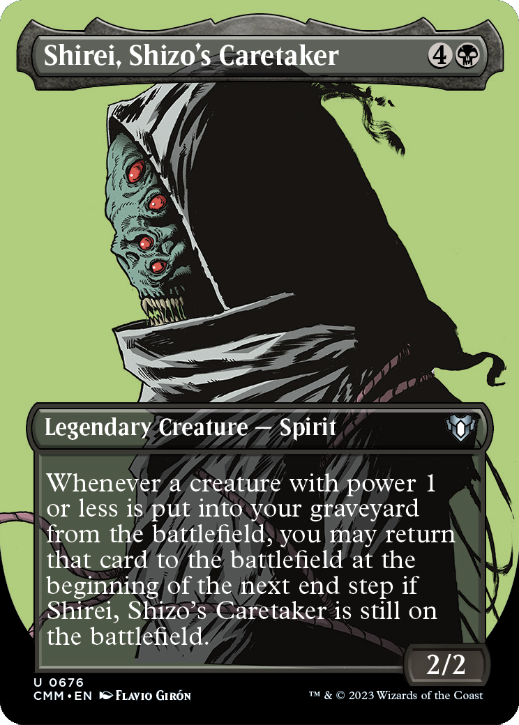Shirei, Shizo's Caretaker (Borderless) (CMM-676) - Commander Masters Foil