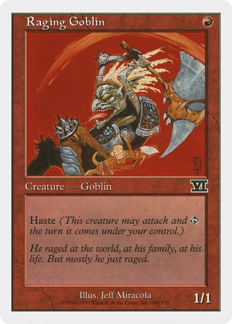 Raging Goblin (6ED-200) - Classic Sixth Edition