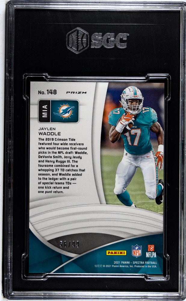2021 Panini Spectra Celestial Prizm #148 Jaylen Waddle #56/99 SGC 9.5 (Rookie) | Eastridge Sports Cards