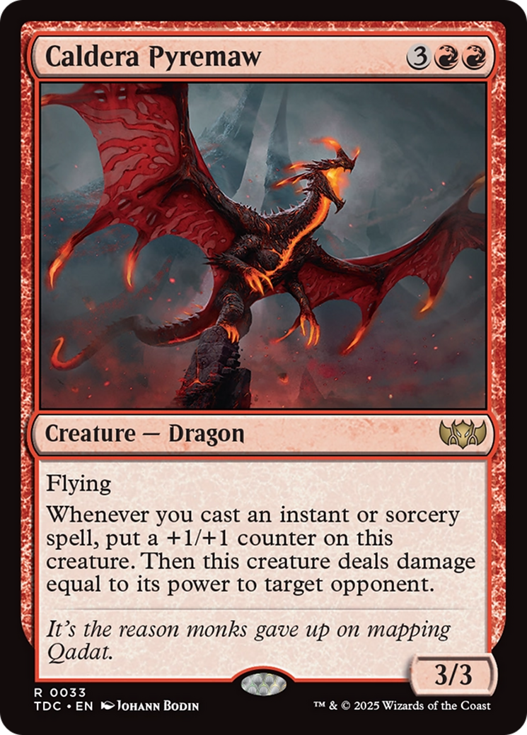 Caldera Pyremaw (TDC-033) - Commander: Tarkir: Dragonstorm