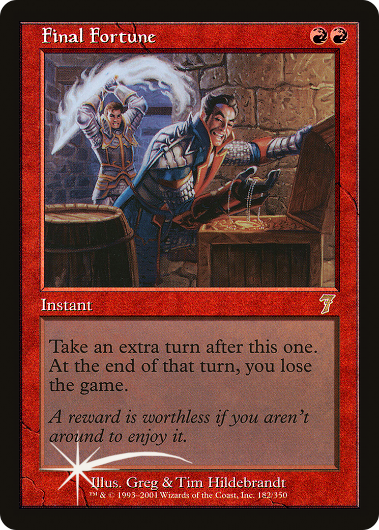 Final Fortune (7ED-182) - 7th Edition