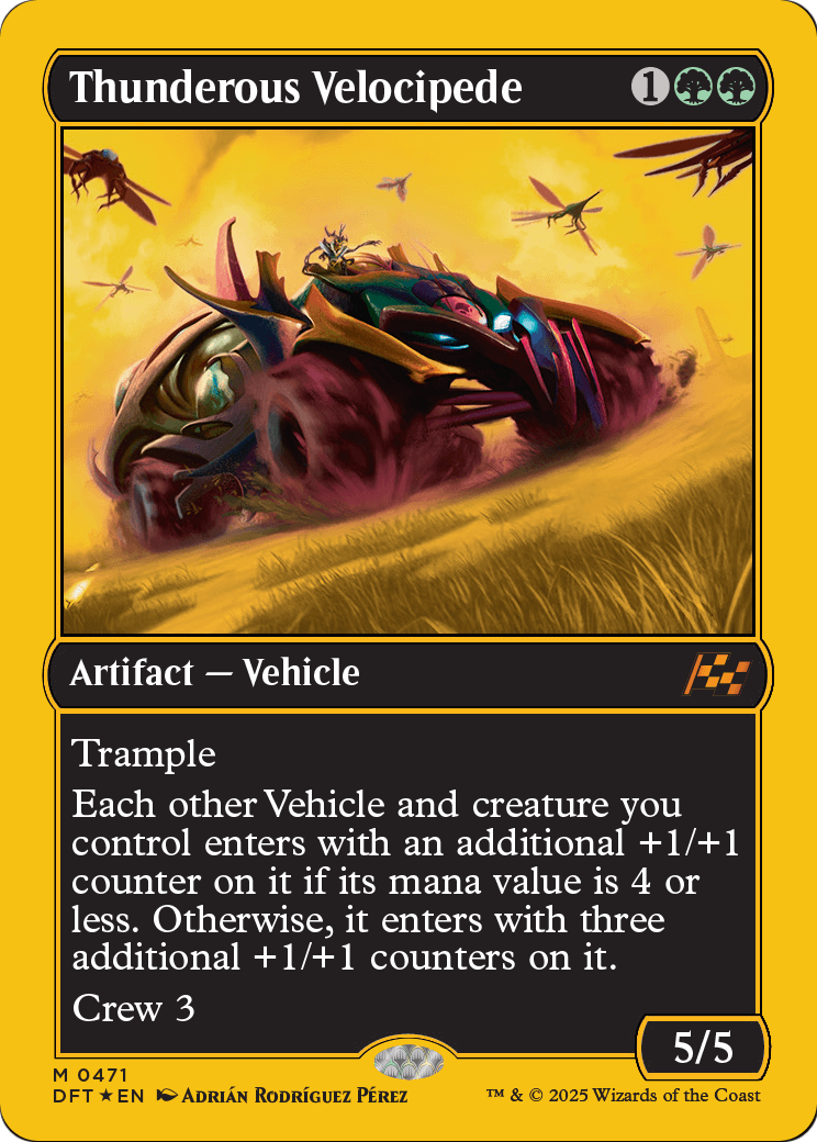 Thunderous Velocipede (First-Place Foil) (DFT-471) - Aetherdrift Foil
