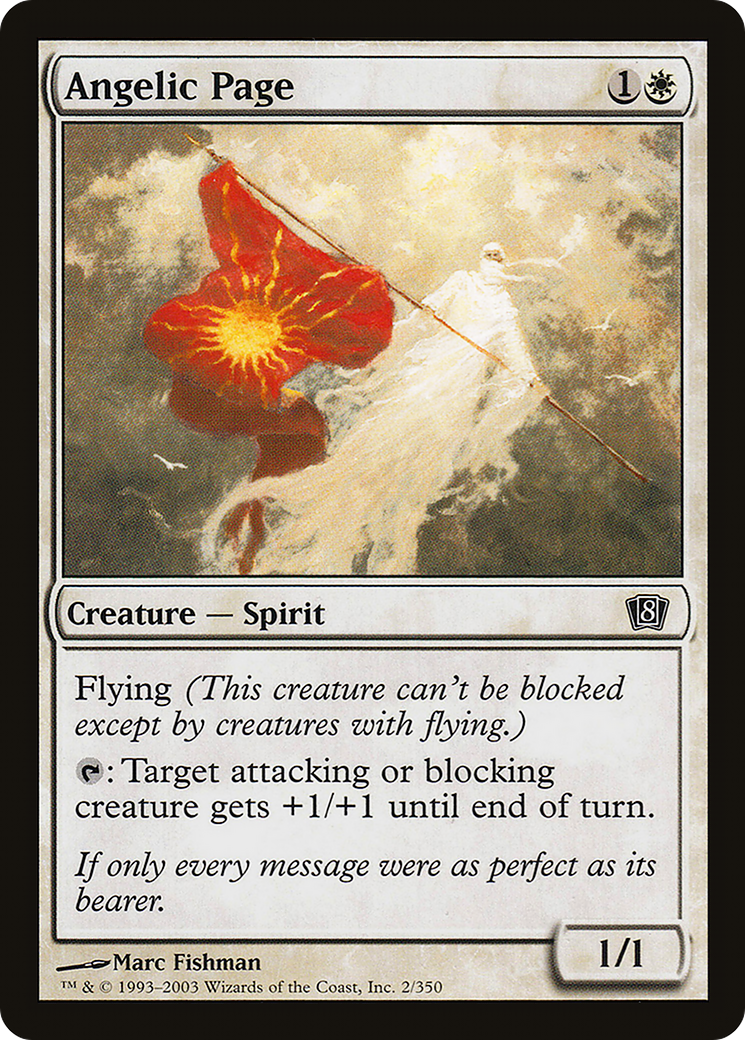 Angelic Page (8ED-002) - 8th Edition Foil