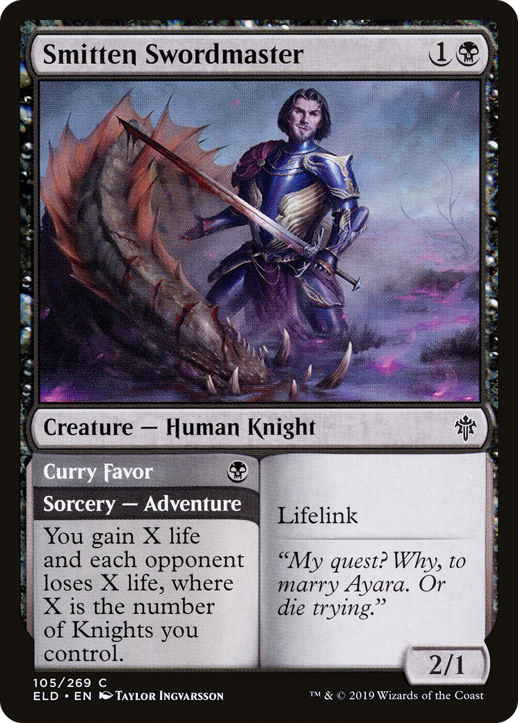 Smitten Swordmaster (ELD-105) - Throne of Eldraine Foil