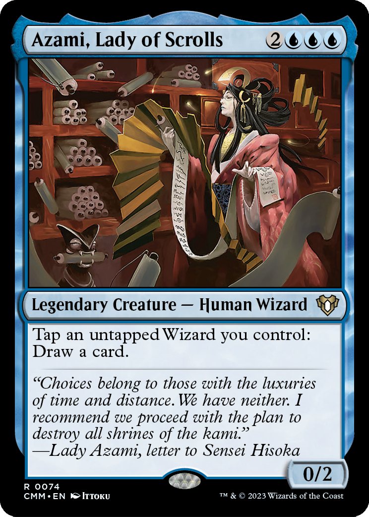 Azami, Lady of Scrolls (CMM-074) - Commander Masters