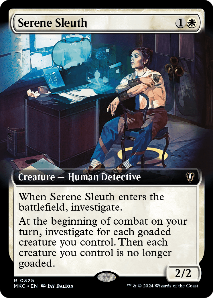 Serene Sleuth (Extended Art) (MKC-325) - Murders at Karlov Manor Commander: (Extended Art)