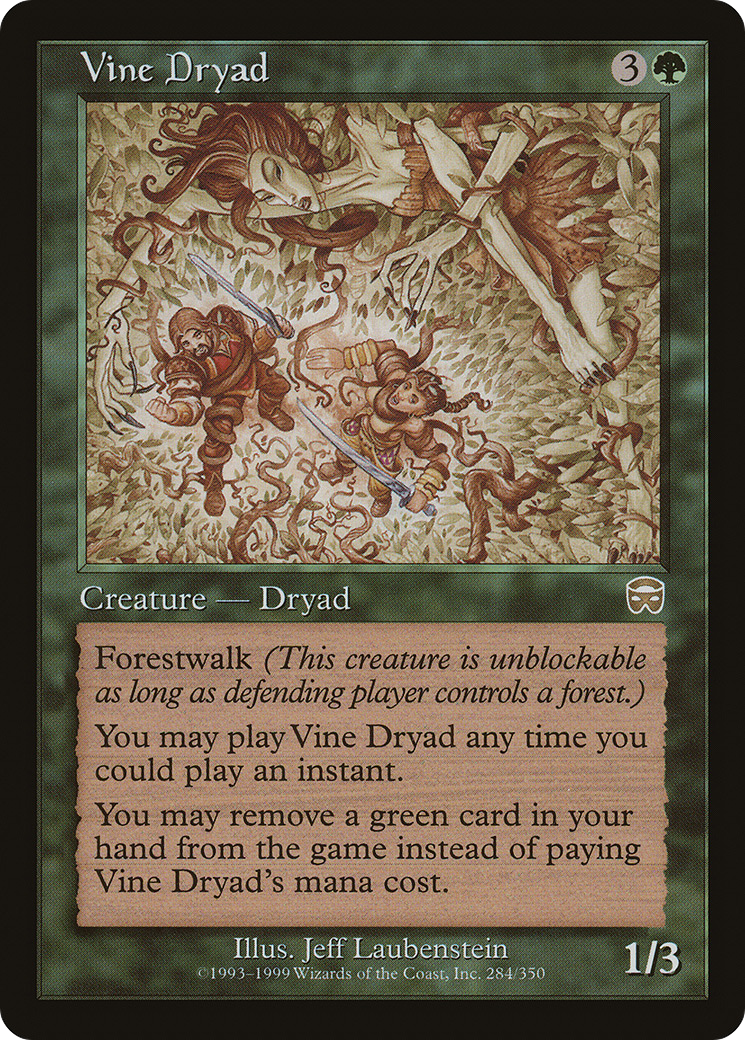 Vine Dryad (MMQ-284) - Mercadian Masques Foil
