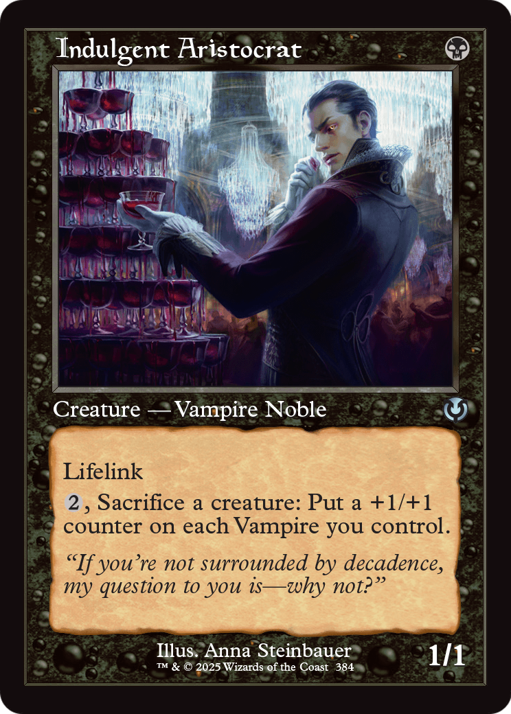 Indulgent Aristocrat (Retro Frame) (INR-384) - Innistrad Remastered