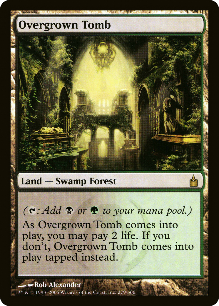 Overgrown Tomb (RAV-279) - Ravnica: City of Guilds Foil