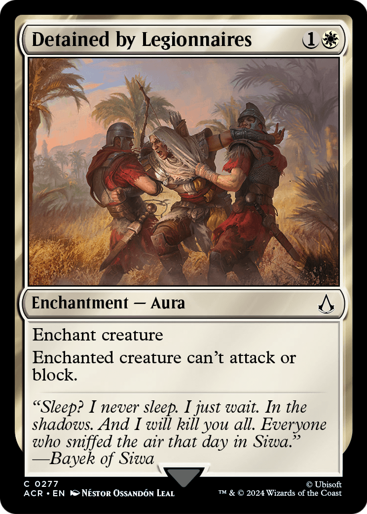 Detained by Legionnaires (ACR-277) - Assassin's Creed Foil