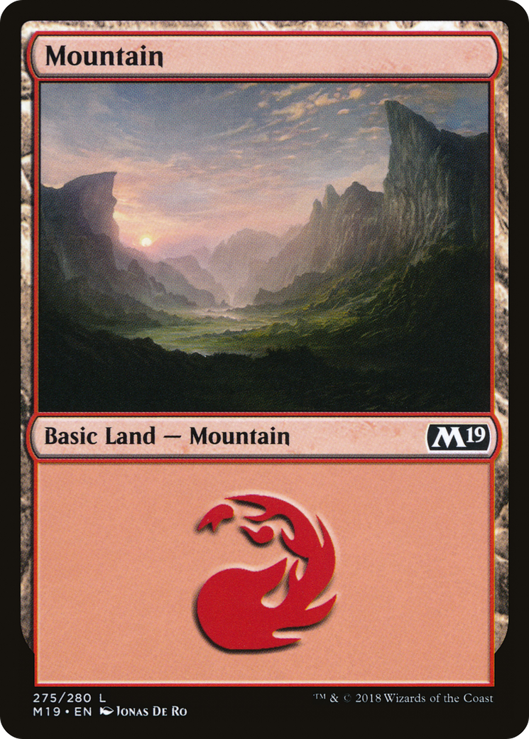 Mountain (275) (M19-275) - Core Set 2019 Foil