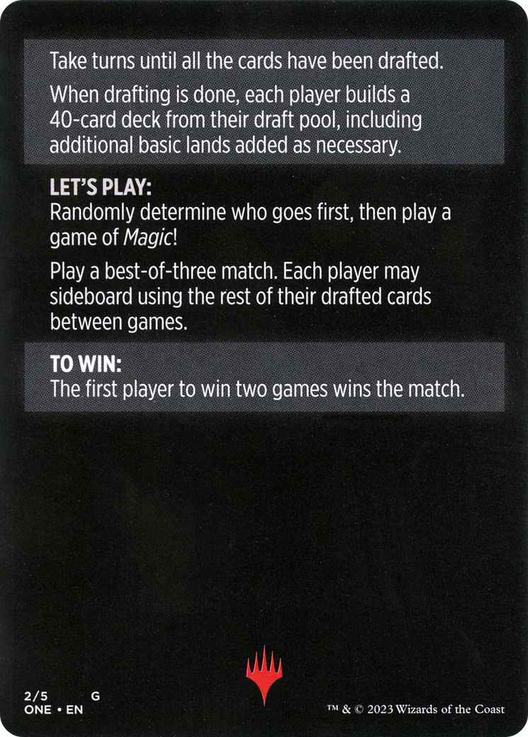 Winchester Draft // Winchester Draft (cont'd) (MONE-002) - Phyrexia: All Will Be One Minigames