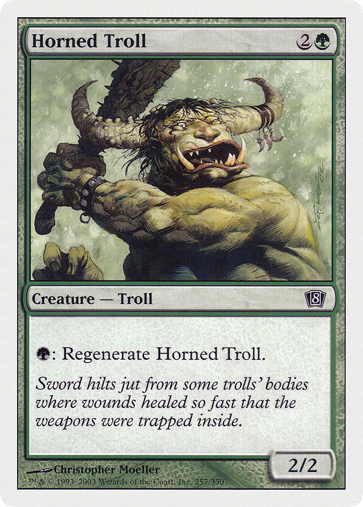 Horned Troll (8ED-257) - 8th Edition Foil