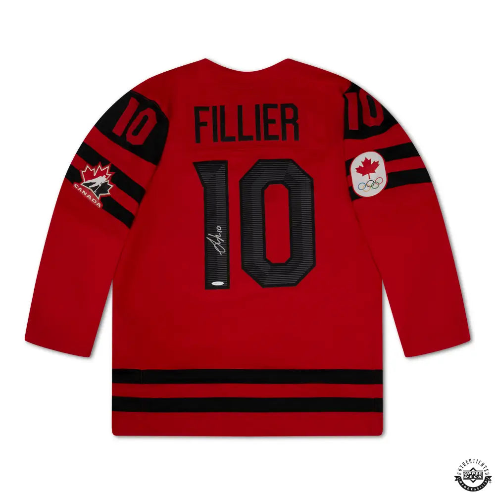 Sarah Fillier Autographed Authentic 2022 Canada Olympic Red Nike Jersey (Upper Deck Authenticated)