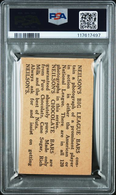 1922 Neilson's Chocolates Type II Frank Frisch PSA 2