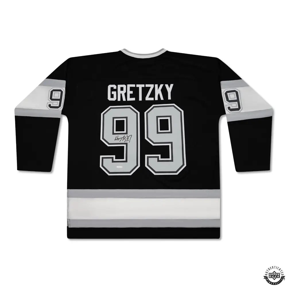 Wayne Gretzky Autographed Vintage Throwback Black Mitchell & Ness 1992-93 Los Angeles Kings Jersey (Upper Deck Authenticated)