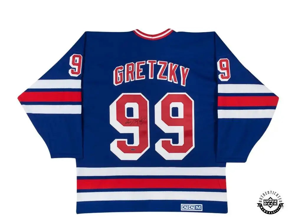 Wayne Gretzky Signed Home New York Rangers Jersey (Upper Deck Authenticated)