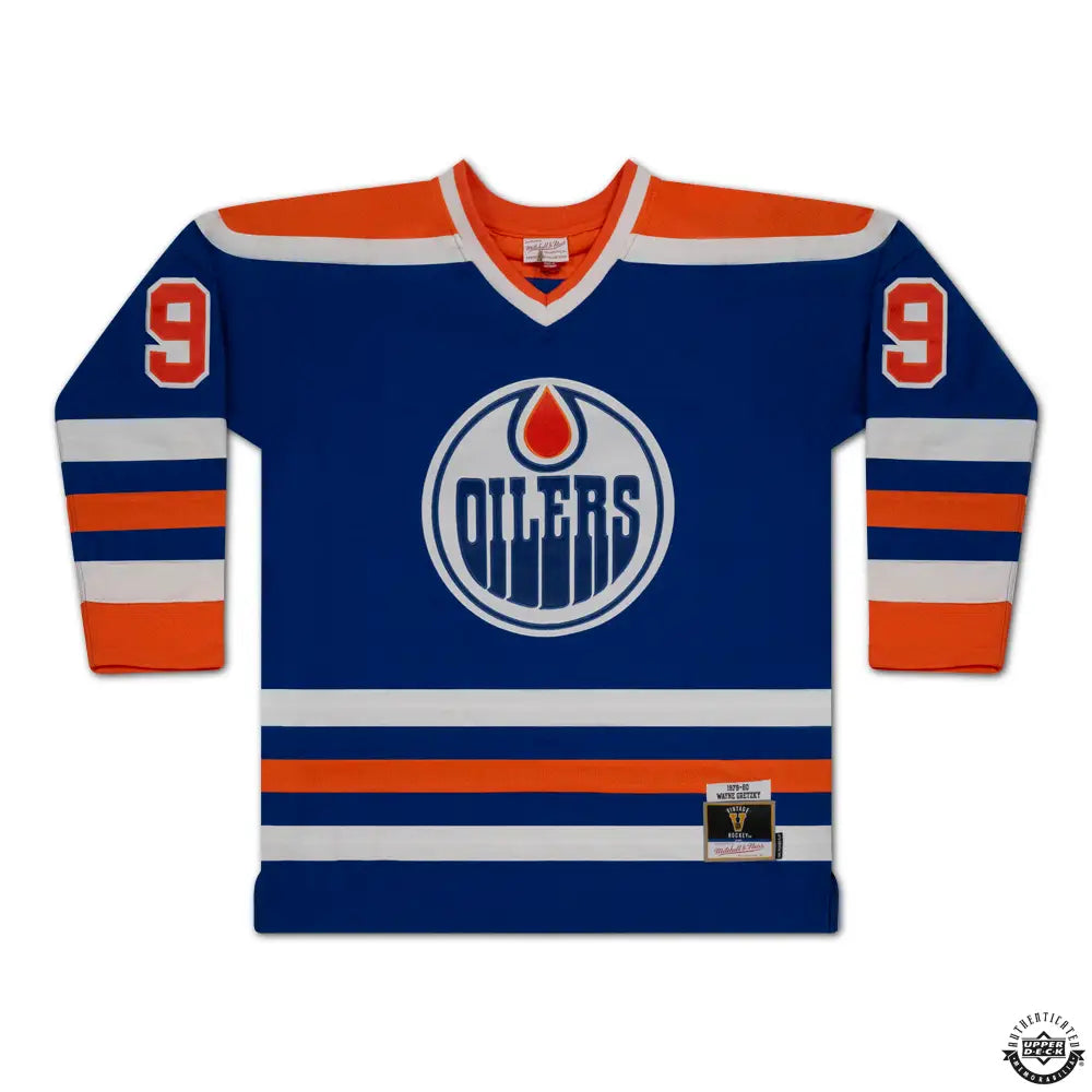 Wayne Gretzky Autographed Vintage Throwback Rookie Season Blue Mitchell & Ness 1979-80 Edmonton Oilers Jersey (Upper Deck Authenticated)