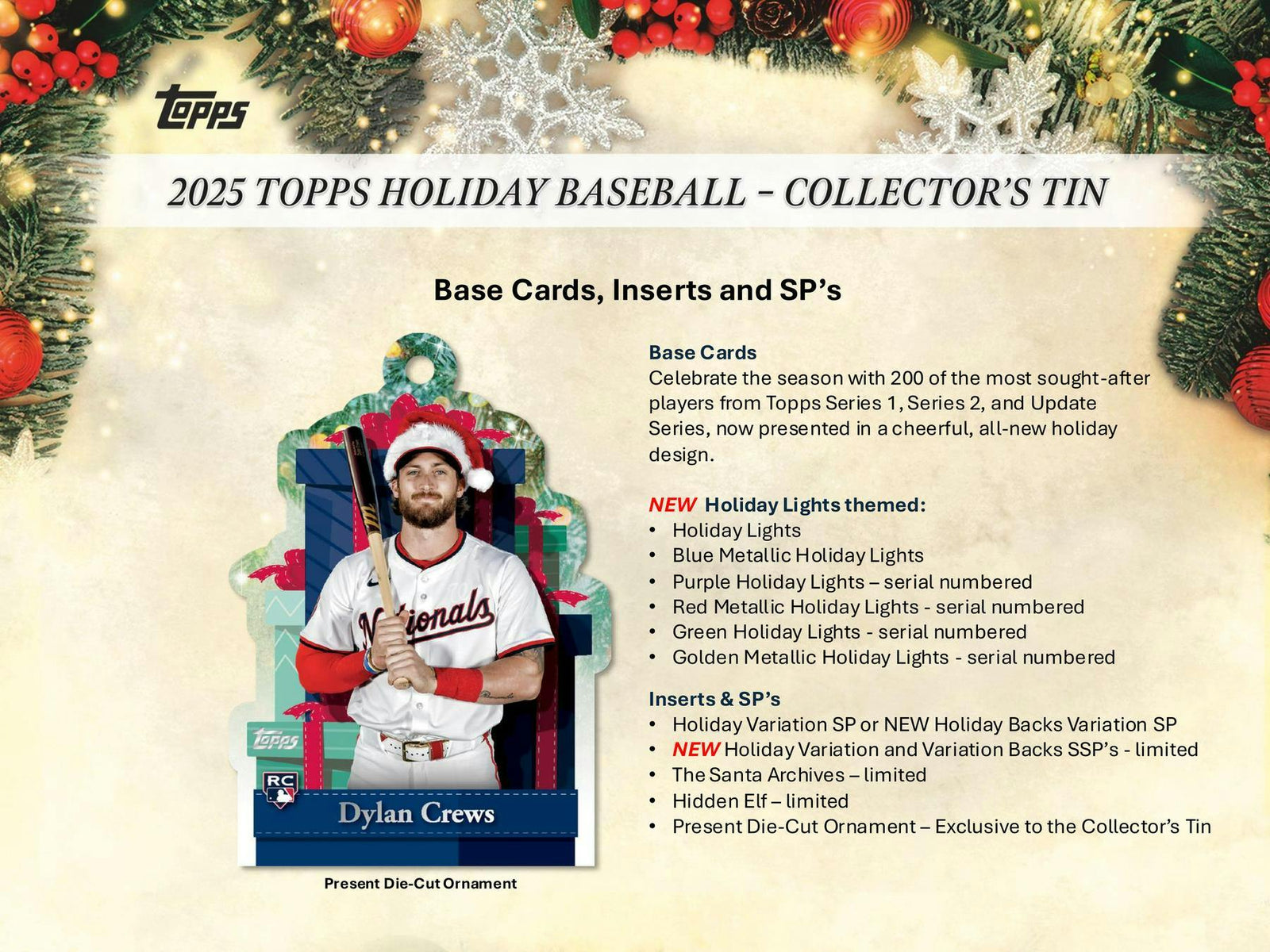 2025 Topps Baseball Holiday Tin