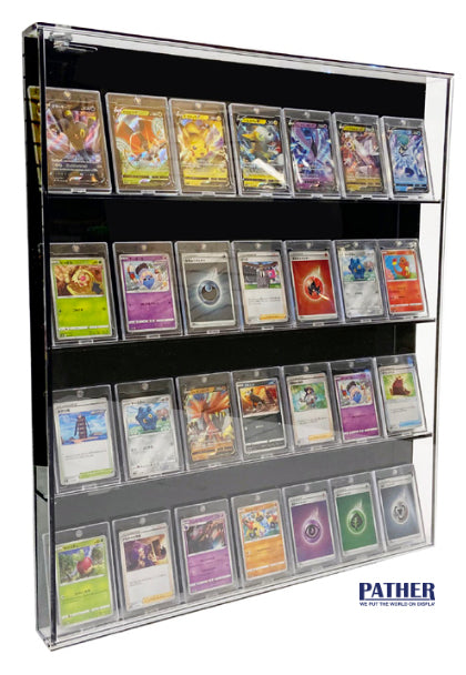 Pather Large Trading Card Cabinet with Black Back