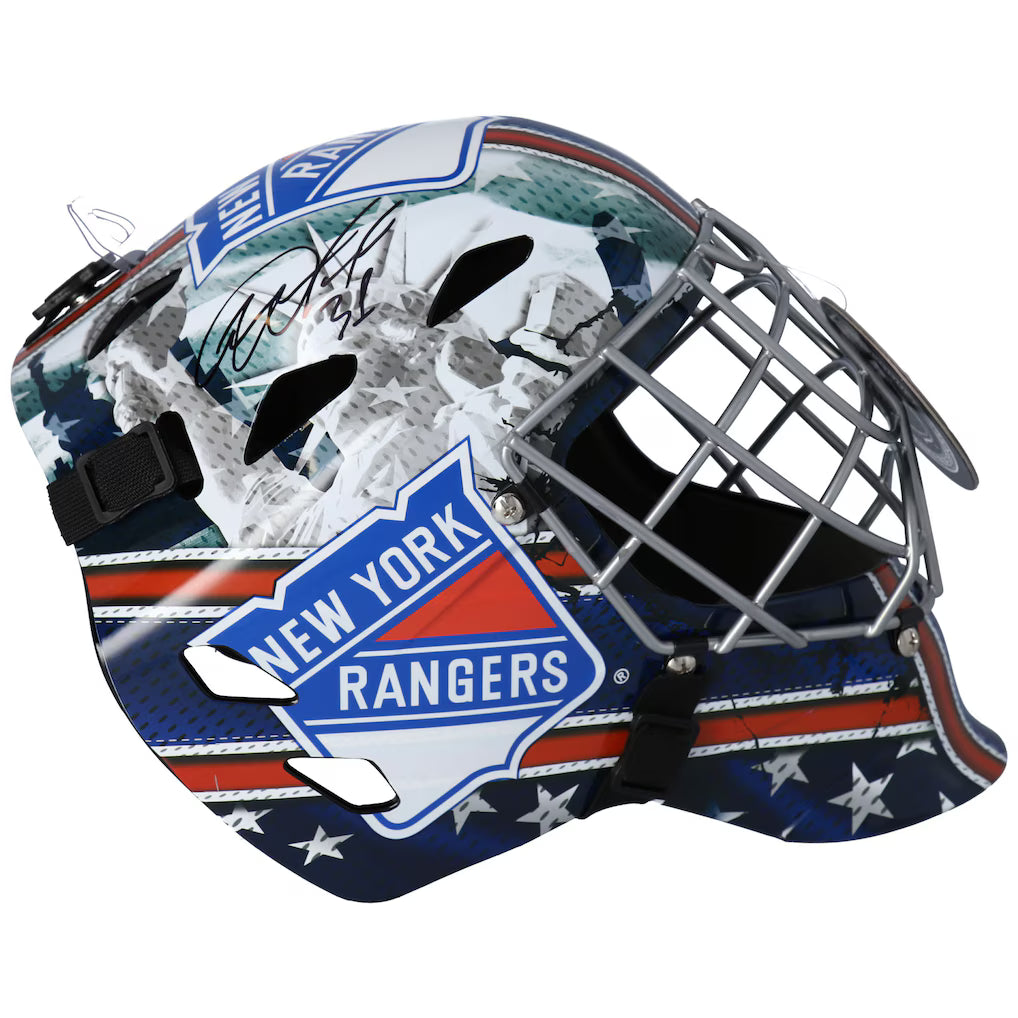 Igor Shesterkin New York Rangers Autographed Replica Goalie Mask (Fanatics Authentic)