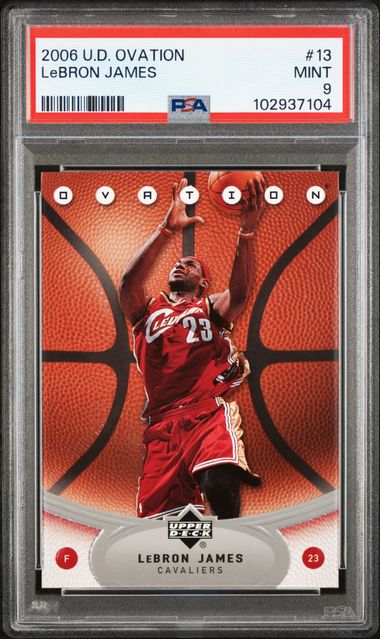 2006-07 Upper Deck Ovation #13 LeBron James PSA 9