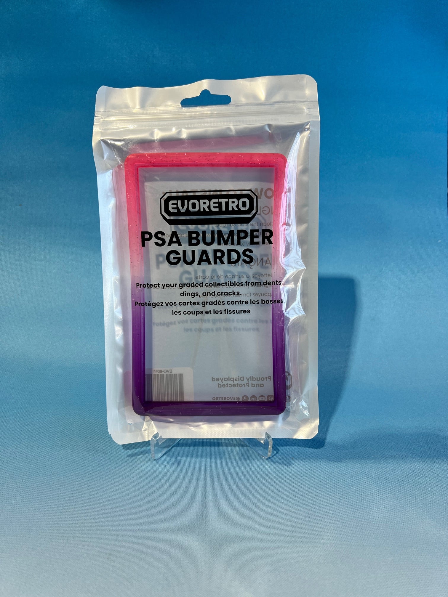 EVORETRO Bumper Graded Slab Protector - PSA Pink-Purple Glitter