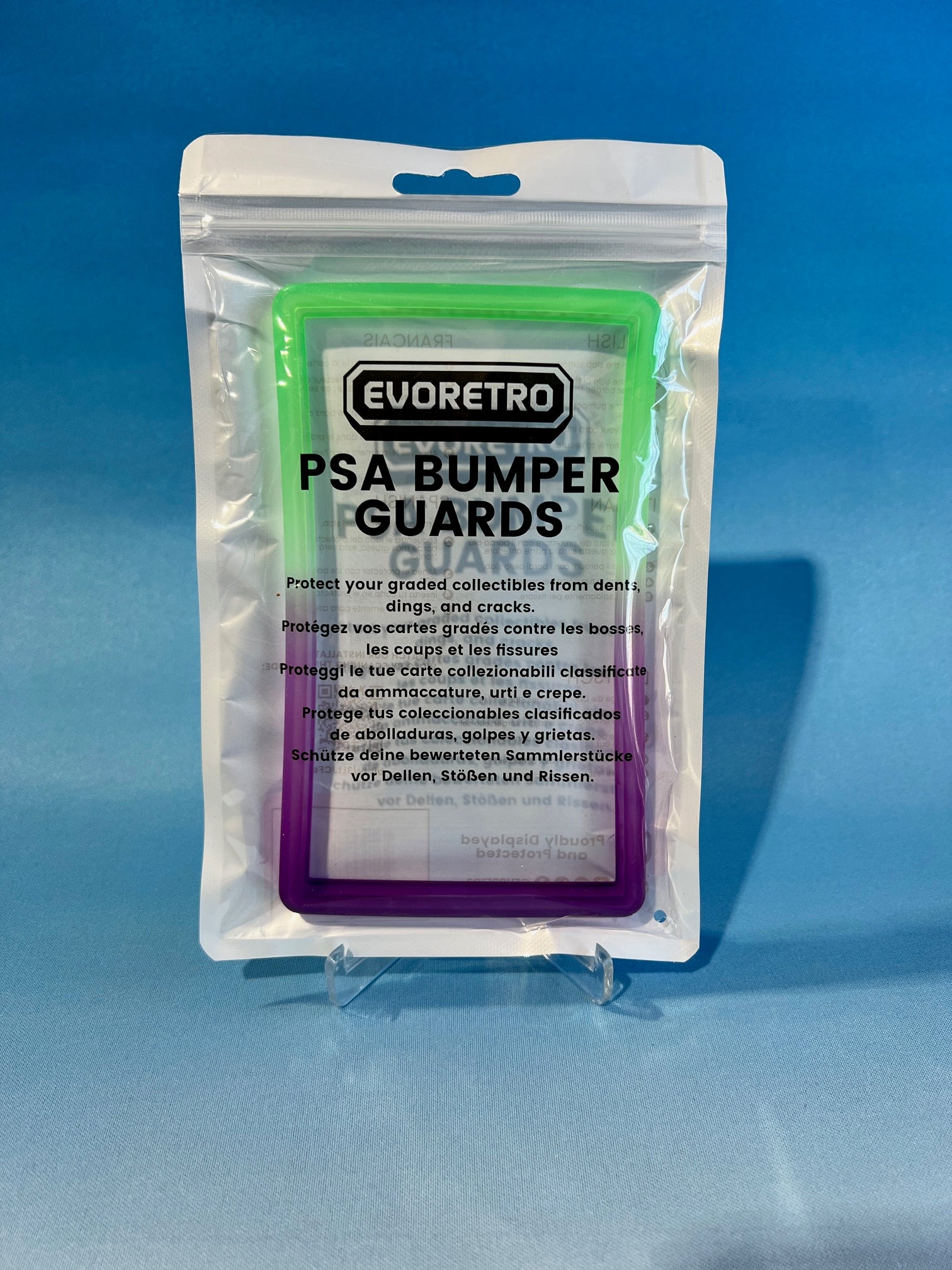 EVORETRO Bumper Graded Slab Protector - PSA Green-Purple