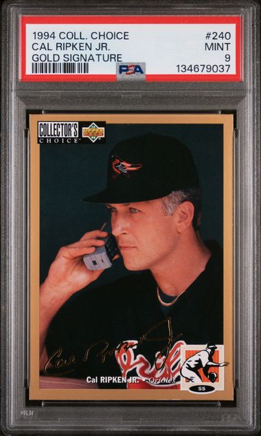 1994 Collector's Choice Gold Signature #240 Cal Ripken Jr. PSA 9