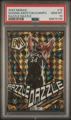 2022-23 Panini Mosaic Razzle Dazzle #12 Giannis Antetokounmpo PSA 10 | Eastridge Sports Cards