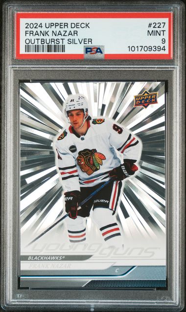 2024-25 Upper Deck Outburst #227 Frank Nazar PSA 9 (Rookie) | Eastridge Sports Cards