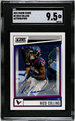 2022 Panini Score Autograph #2 Nico Collins SGC 9.5