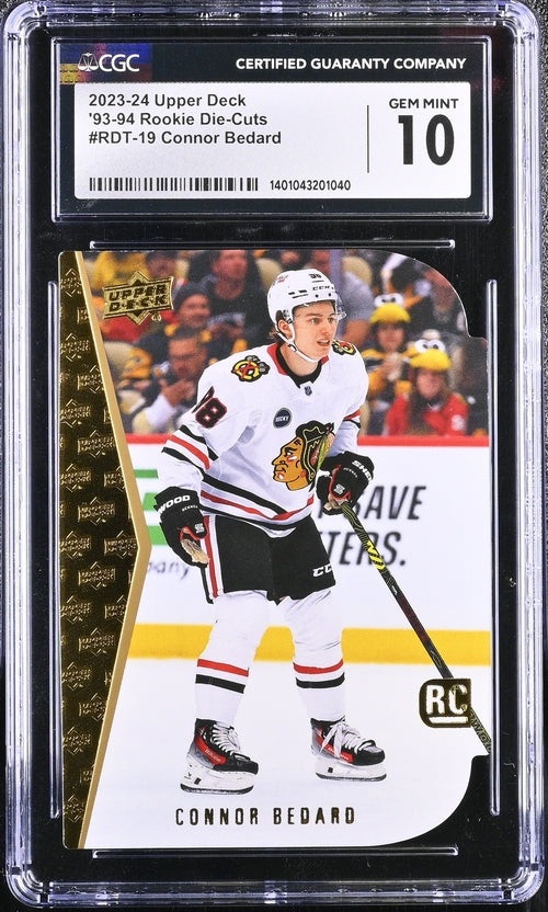 2023-24 Upper Deck '93-'94 Rookie Die-Cuts #RDT-19 Connor Bedard CGC 10 (Rookie)