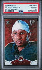 2024 Panini Mosaic Micro Mosaic #10 Michael Penix Jr. PSA 10 (Rookie) | Eastridge Sports Cards