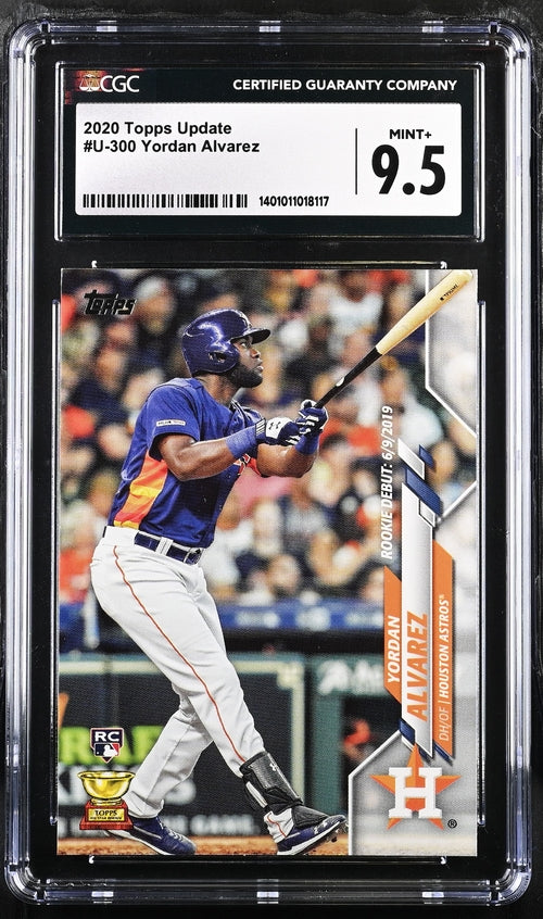 2020 Topps Update #U-300 Yordan Alvarez CGC 9.5 (Rookie)